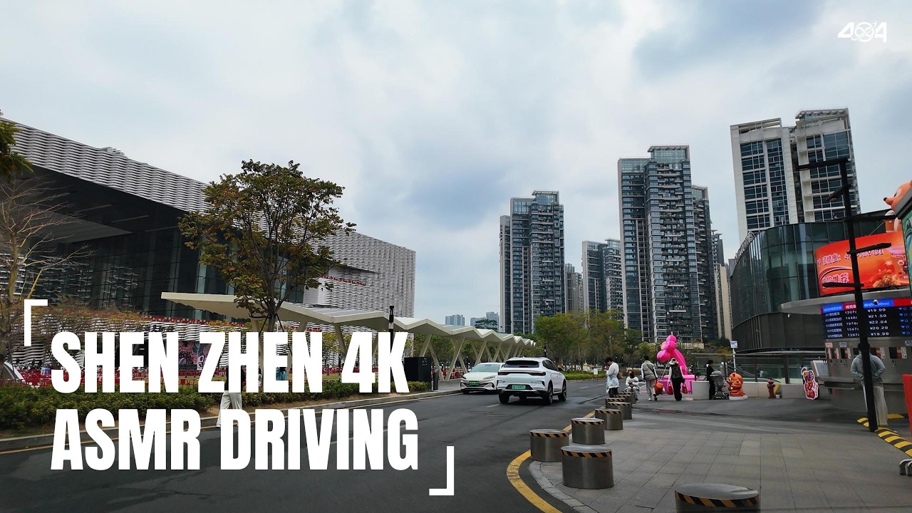 Longhua - Nanshan, ShenZhen City, GuangDong Province - 4K HDR Scenic Drive, Real China ASMR