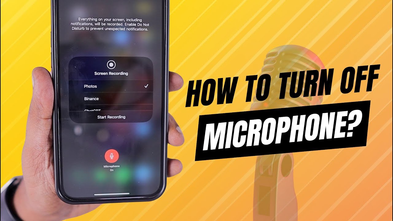 How to Turn OFF Microphone on iPhone?