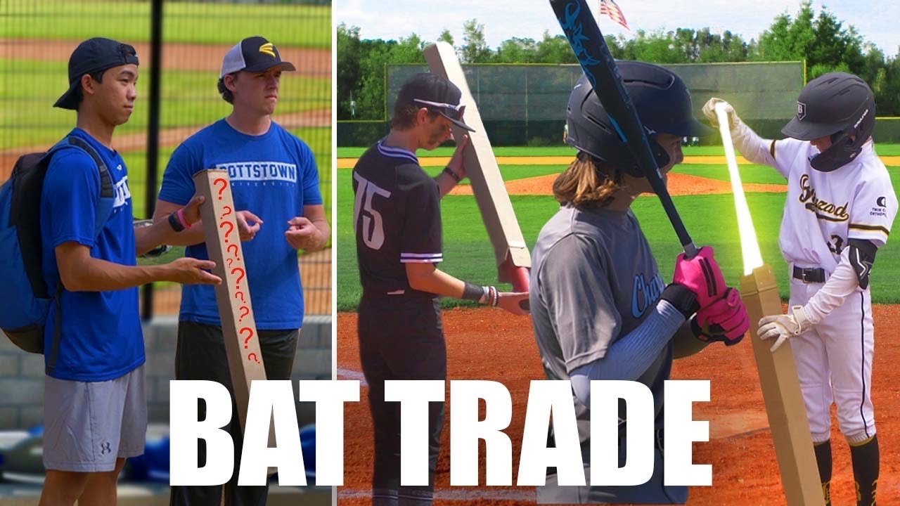 We Asked Baseball Players to TRADE Their Bat For a MYSTERY BOX!