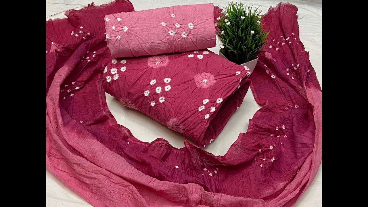 Pure cotton bandhni salwar set