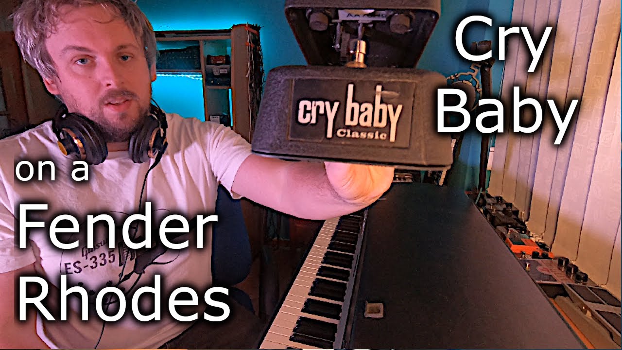 Jim Dunlop Cry Baby Classic Wah on Fender Rhodes! WAH WAH Pedal