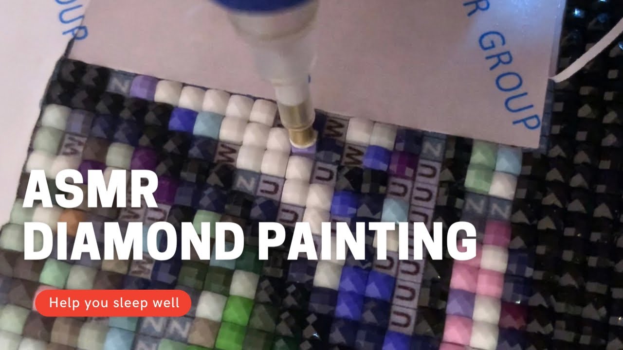 99.9% of you will SLEEP ASMR Diamond Painting - sticky glue Part8