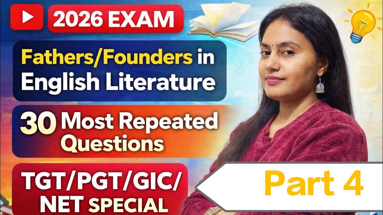 Fathers in English Literature | 30 most repeated Questions |TGT PGT Repeated Questions | Part 4