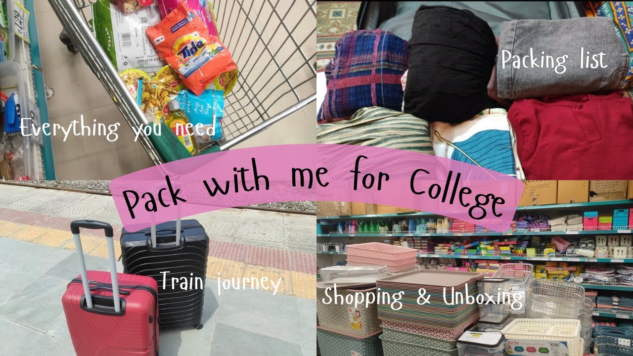 Pack with me for college 🎓🧳 PG & Hostel Essentials 📝