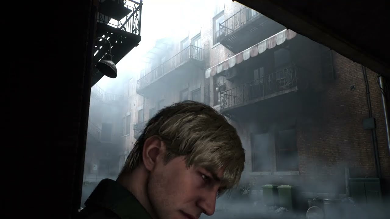 🏚️ Apartment Shadows | Silent Hill 2 Remake | Foggy Courtyard & Cold Wind ASMR (No Talk)