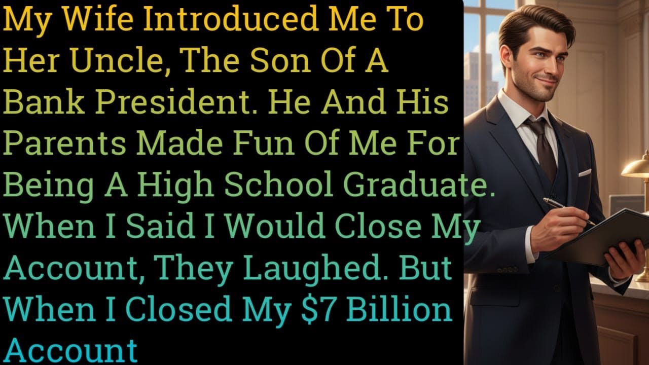 My Wife Introduced Me To Her Uncle, The Son Of A Bank President.