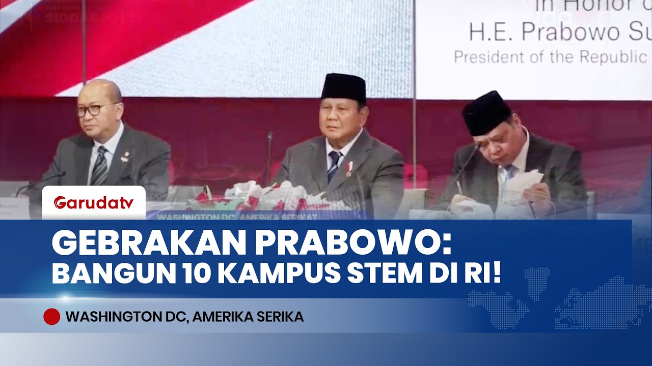 Misi Besar Prabowo di AS: Bangun 10 Universitas STEM & Ajak Amerika Tutup Krisis 140 Ribu Dokter!