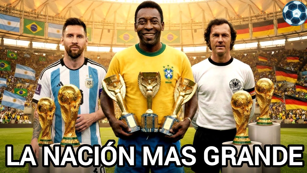 &iquest;La NACI&Oacute;N M&Aacute;S GRANDE de la HISTORIA? 🤖 La IA elige el TOP 10 de Selecciones Mundiales #futbol