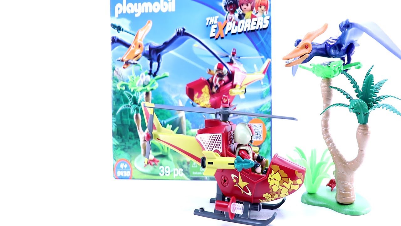 Playmobil The Explorers Adventure Copter Pterodactyl 9430 - Playmobil Helicopter - Dinosaur toys