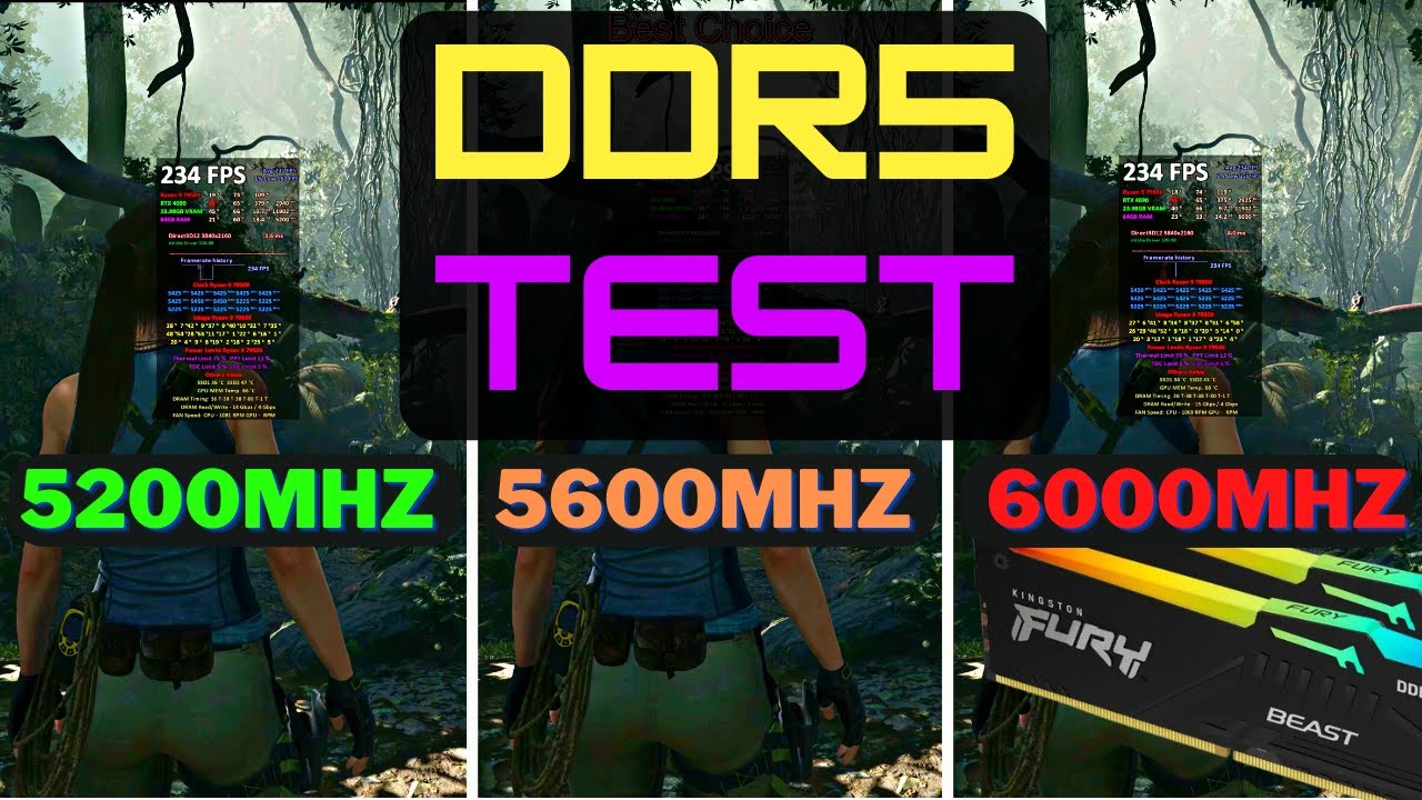 DDR5 5200MHz vs. 5600MHz vs. 6000MHz: Which is Faster? - COMPARISON