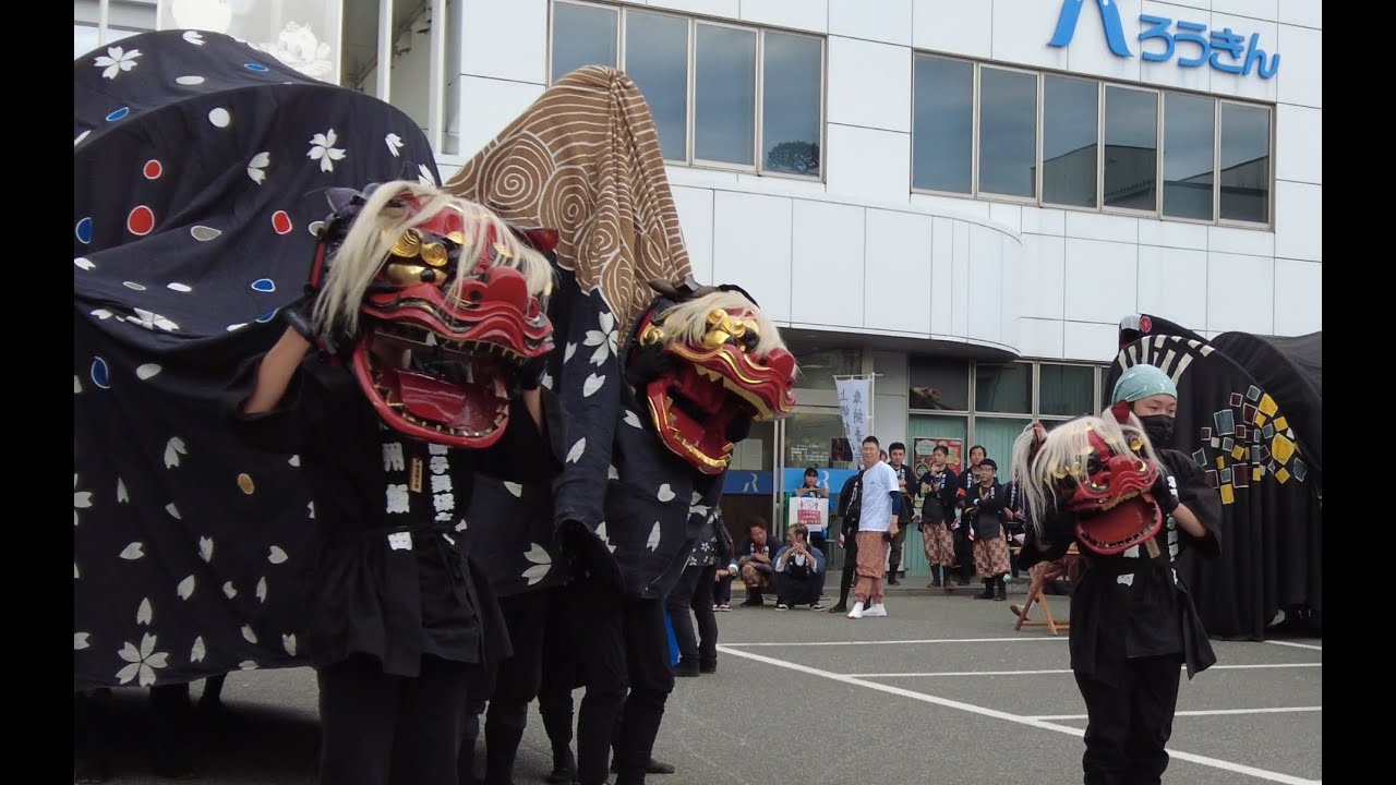 羽場獅子舞 2025年 第18回 南信州 獅子舞フェスティバル 令和7年 飯田市 親子獅子 lion dance 4K