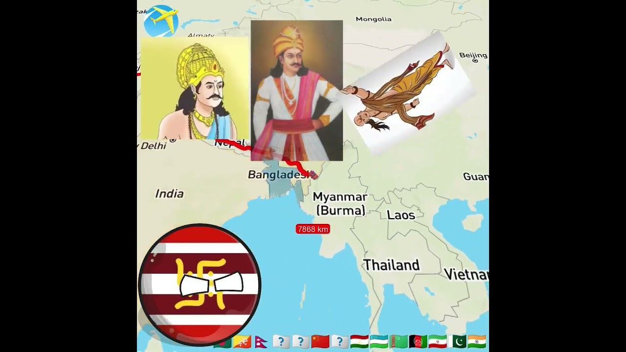 RETURNS OF MAURYA☠️ #history #countryballs #geography #edit