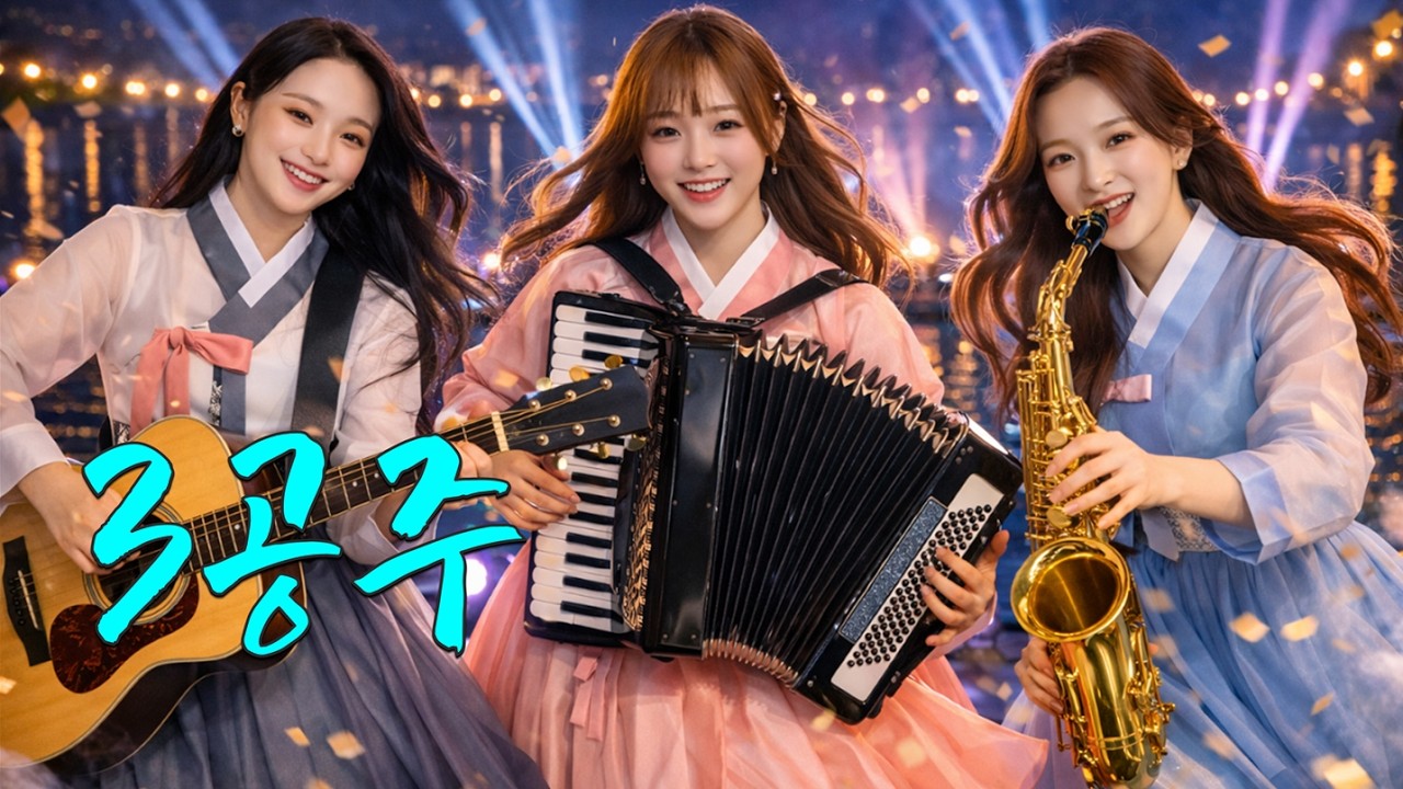 3인 3색 판타지 연주 | 기타·아코디온·색소폰의 폭발 💥 (자막)