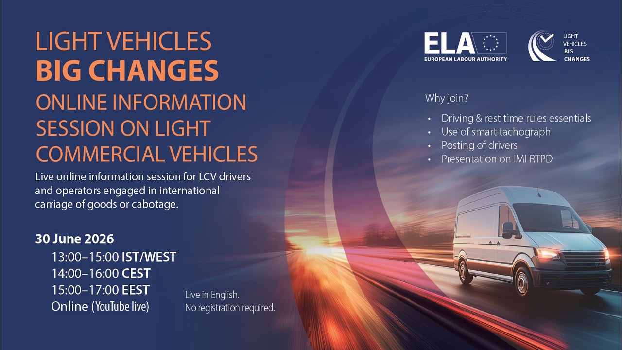 Light Vehicles. Big changes.&rdquo; - Online information session on light commercial vehicles (LCVs)