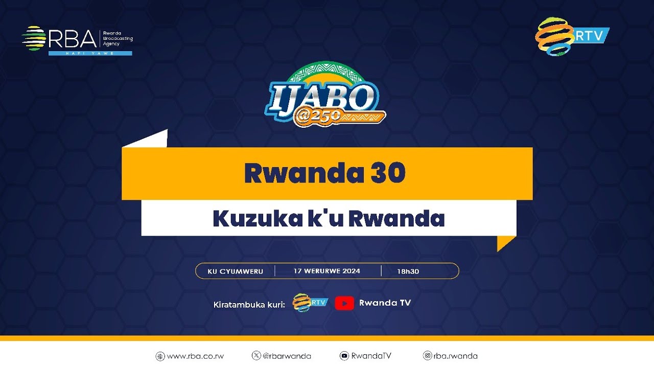 🔴#Ijabo250: Kuzuka k'u Rwanda | #Rwanda30