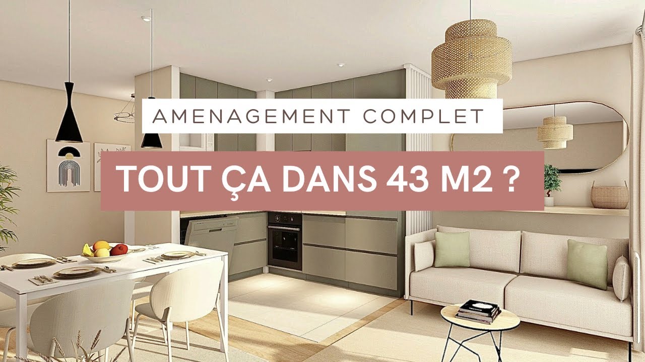 Am&eacute;nagement complet d&rsquo;un appartement de 43 m&sup2; &ndash; Tout est pens&eacute; !