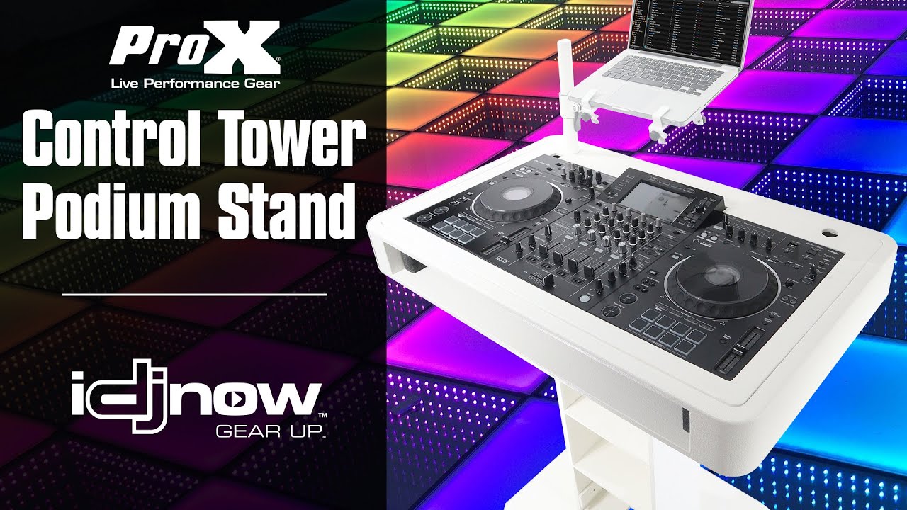 ProX's Control Tower DJ Podium - Add an elegant touch to your wedding, night club and event gigs.