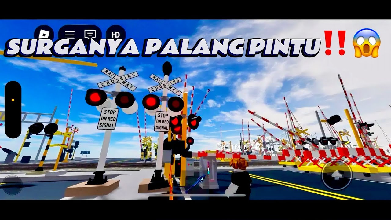 SURGANYA PALANG PINTU ‼️😱 MAP : PALANG PINTU PERLINTASAN KERETA API GAME ROBLOX RAILROAD CROSSING