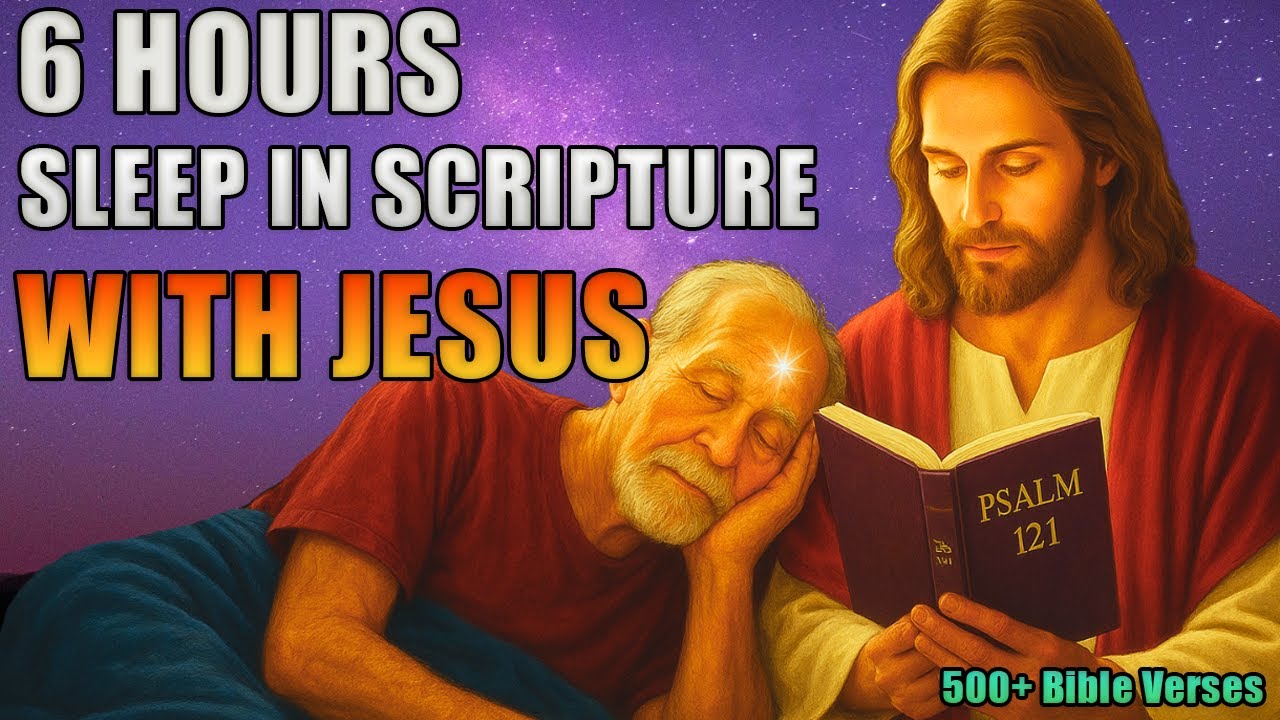 6 Hours of Sleep in Scripture with Jesus | 500+ Bible Verses for Peaceful Rest 🌙