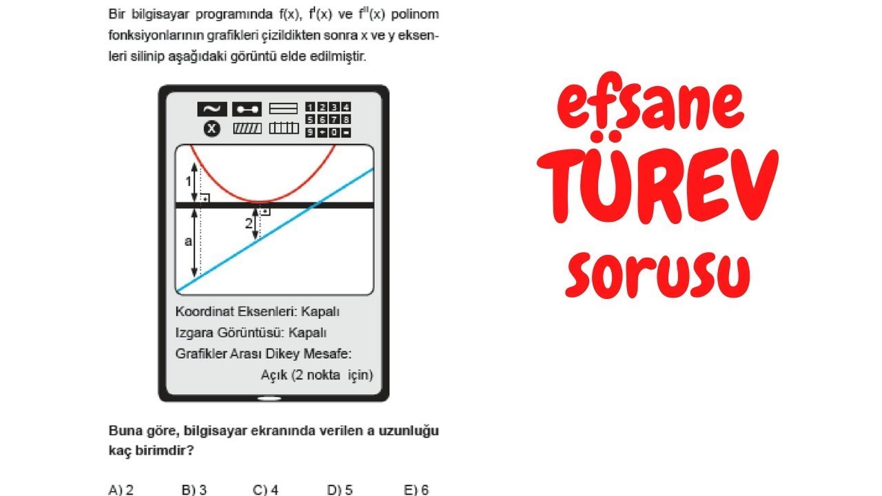 MİLYARLARI ELEYECEK TÜREV SORUSU