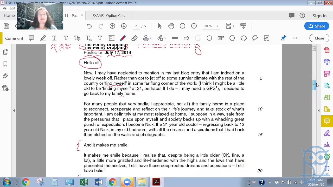 AS English Language Past Papers Directed Writing