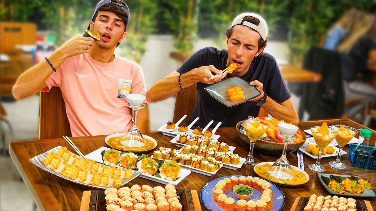 O ÚLTIMO A PARAR DE COMER COMIDA JAPONESA GANHA!