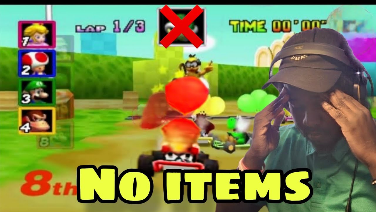 Mario Kart 64 but I can't use items