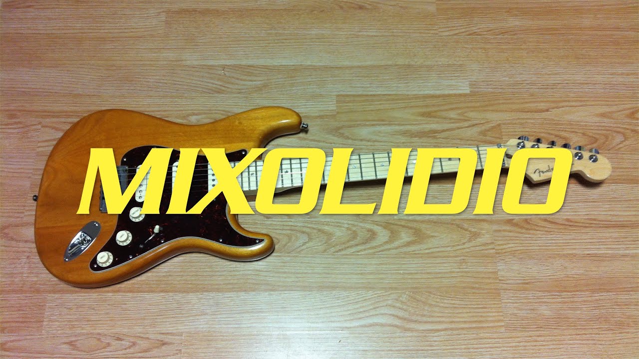 Guitar Backing Track. Sol Mixolidio. G Mixolydian. Modo Mixolidio.