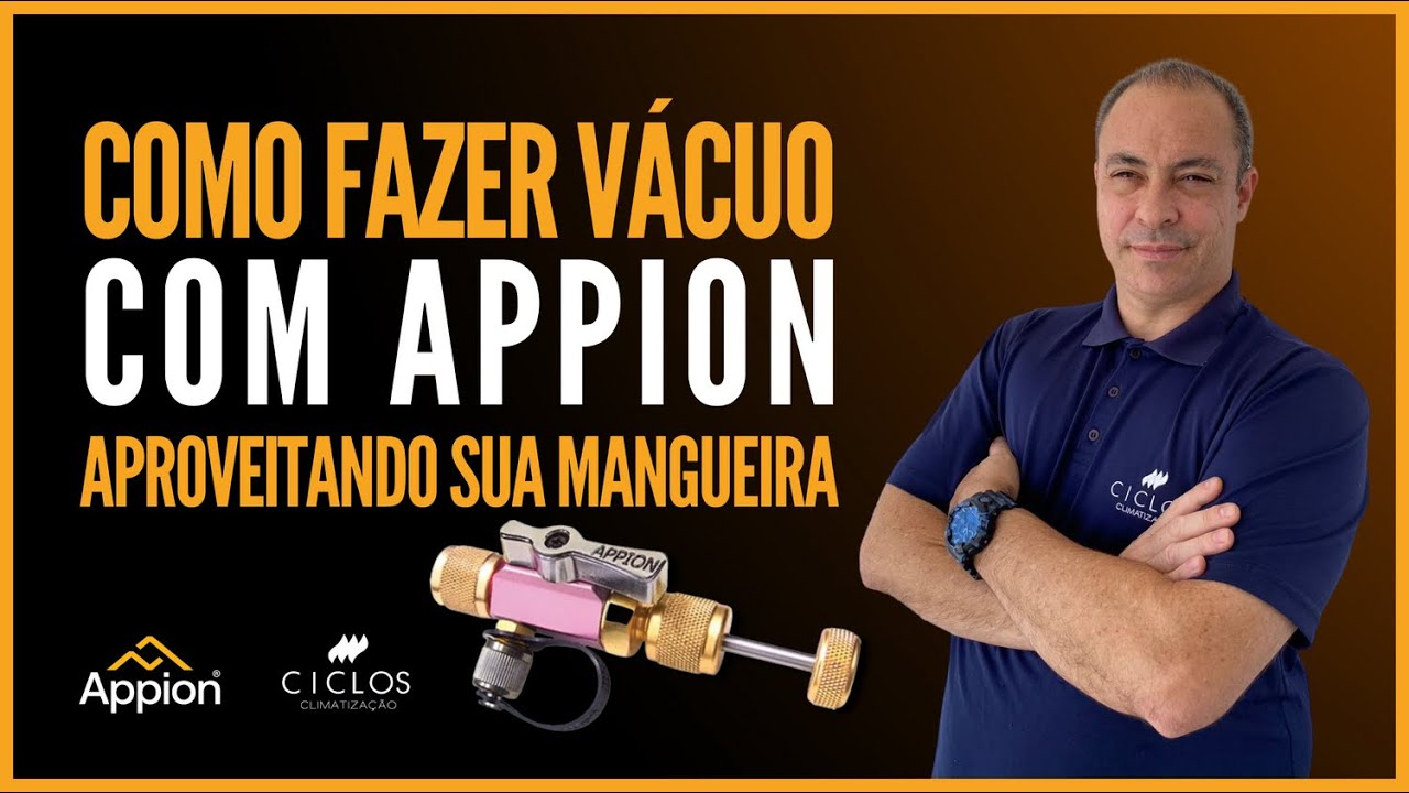 Appion! Como fazer vácuo usando sua própria mangueira