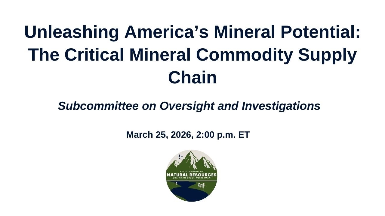 Unleashing America&rsquo;s Mineral Potential: The Critical Mineral Commodity Supply Chain
