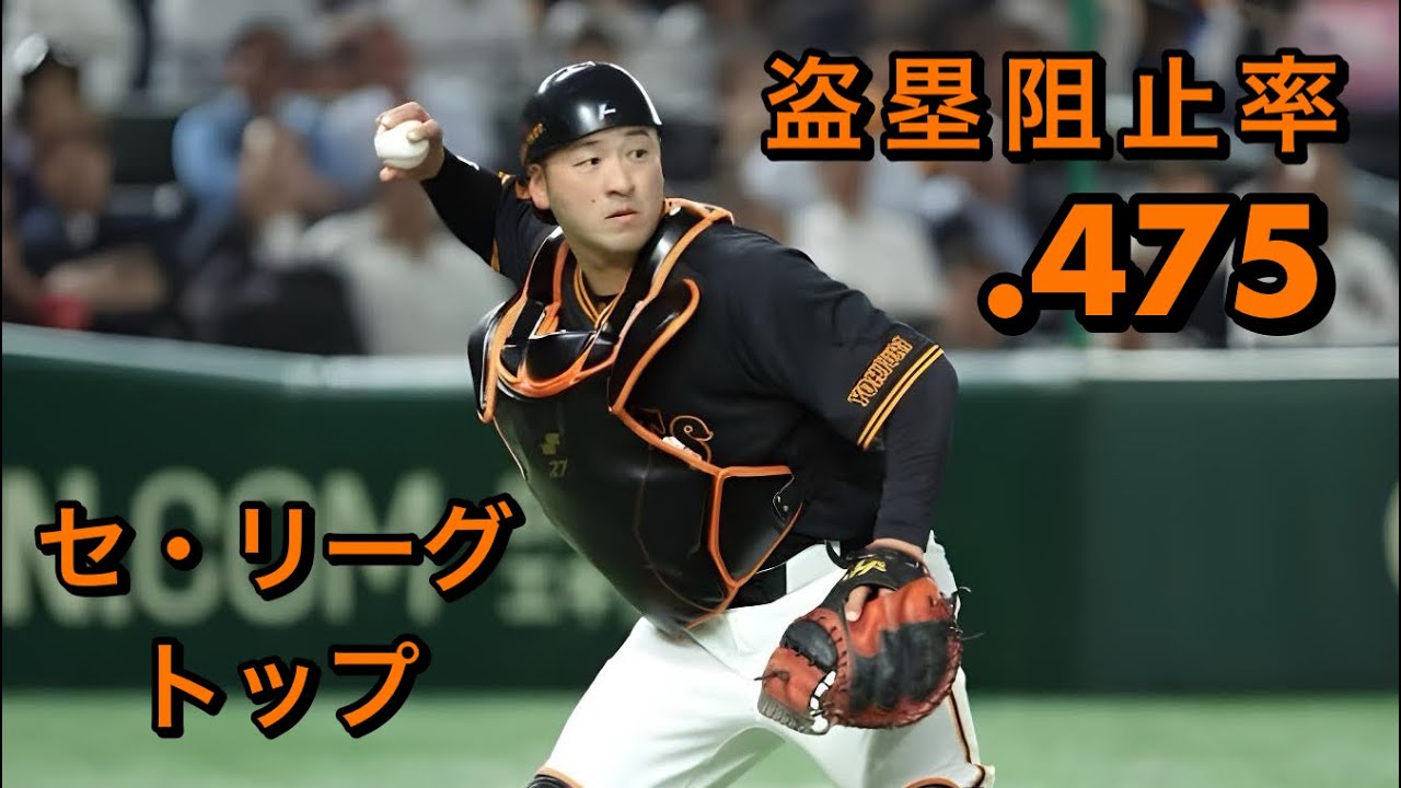 【巨人】岸田行倫 2024年 盗塁阻止集