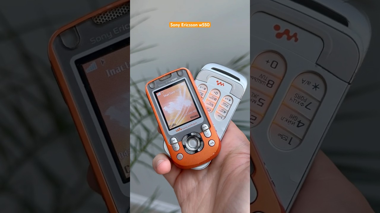 📱 Sony Ericsson W550 &ndash; a phone made to turn heads! 🔄 #nostalgia #sonyericssonw550 #2000svibes
