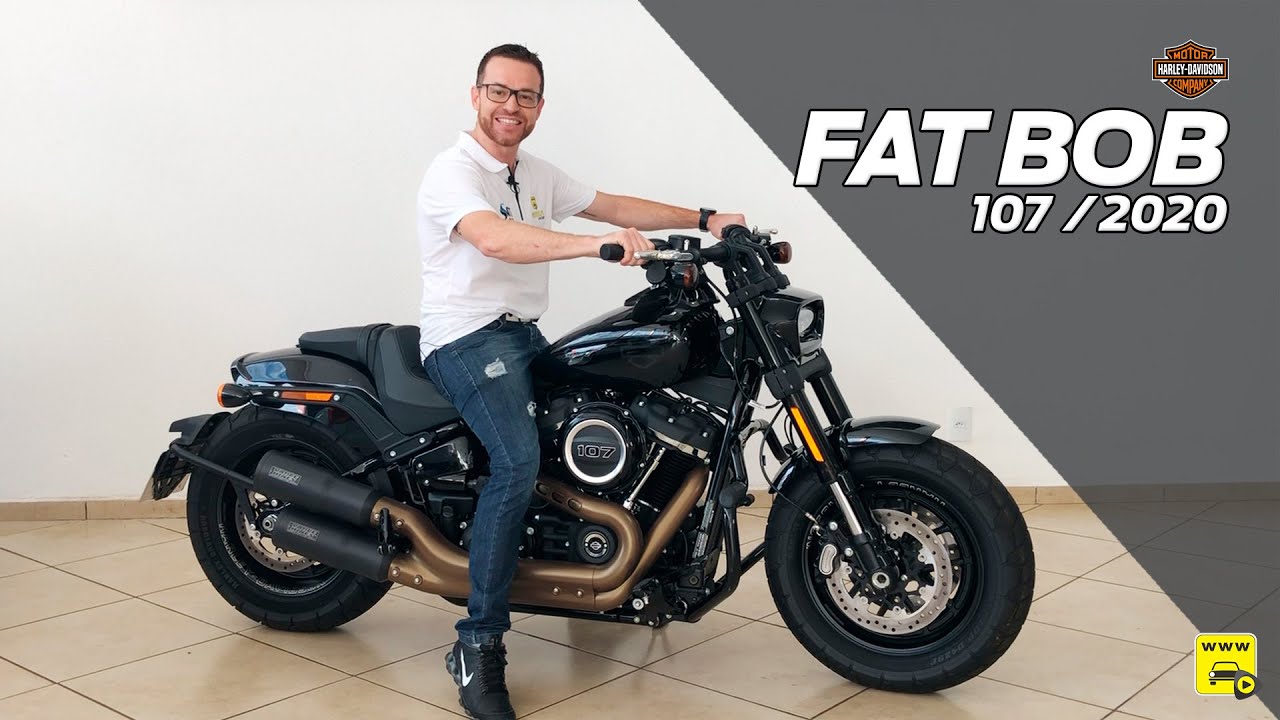 Harley Davidson Fat Bob - Bruta e Estilosa - Tudo nos Mínimos Detalhes