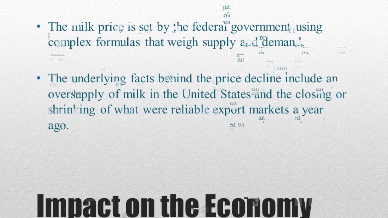 Cost of Production : Milk