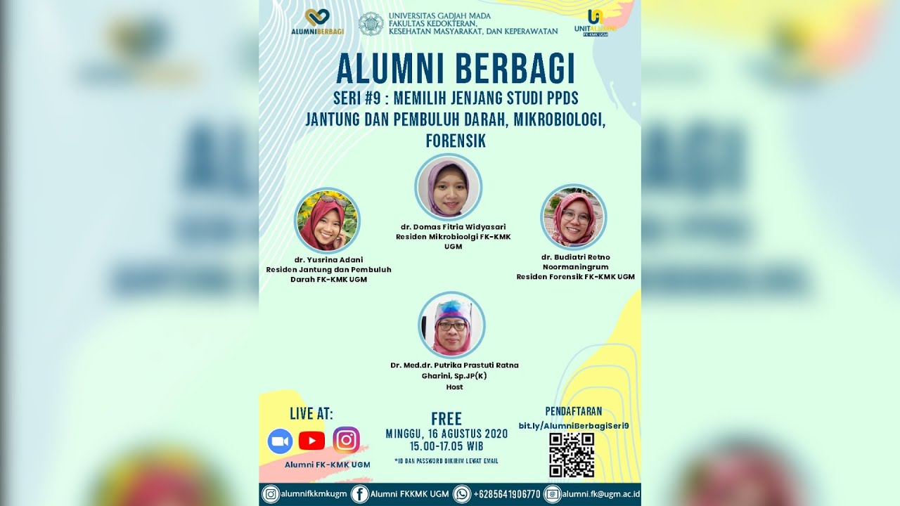 Alumni Berbagi - Seri #9:Memilih Jenjang Studi PPDS Jantung & Pembuluh Darah, Mikrobiologi, Forensik