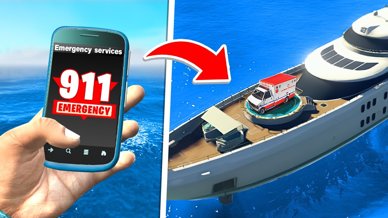 COSA SUCCEDE SE MANDI L'AMBULANZA SULLO YACHT? - Gta 5