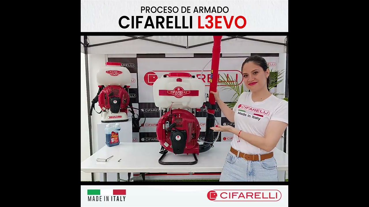 ARMADO DEL ATOMIZADOR CIFARELLI L3EVO (NUVOLA 5 HP) - MODELO DE PALANCA