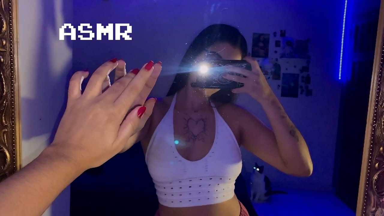 ASMR TAPPING NO ESPELHO, CELULAR E CONVERSA