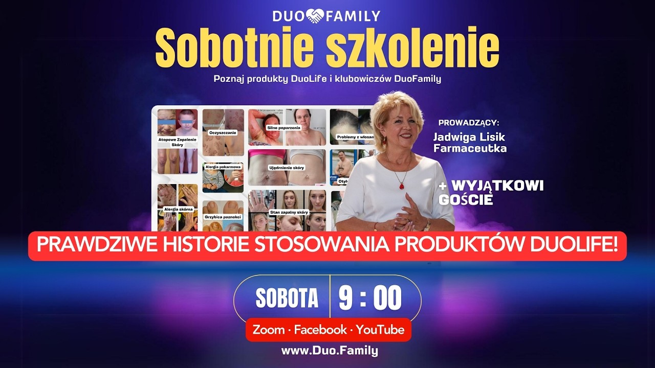 Prawdziwe historie stosowania produktów DuoLife | Sobotnie szkolenie 28.02 o 9:00