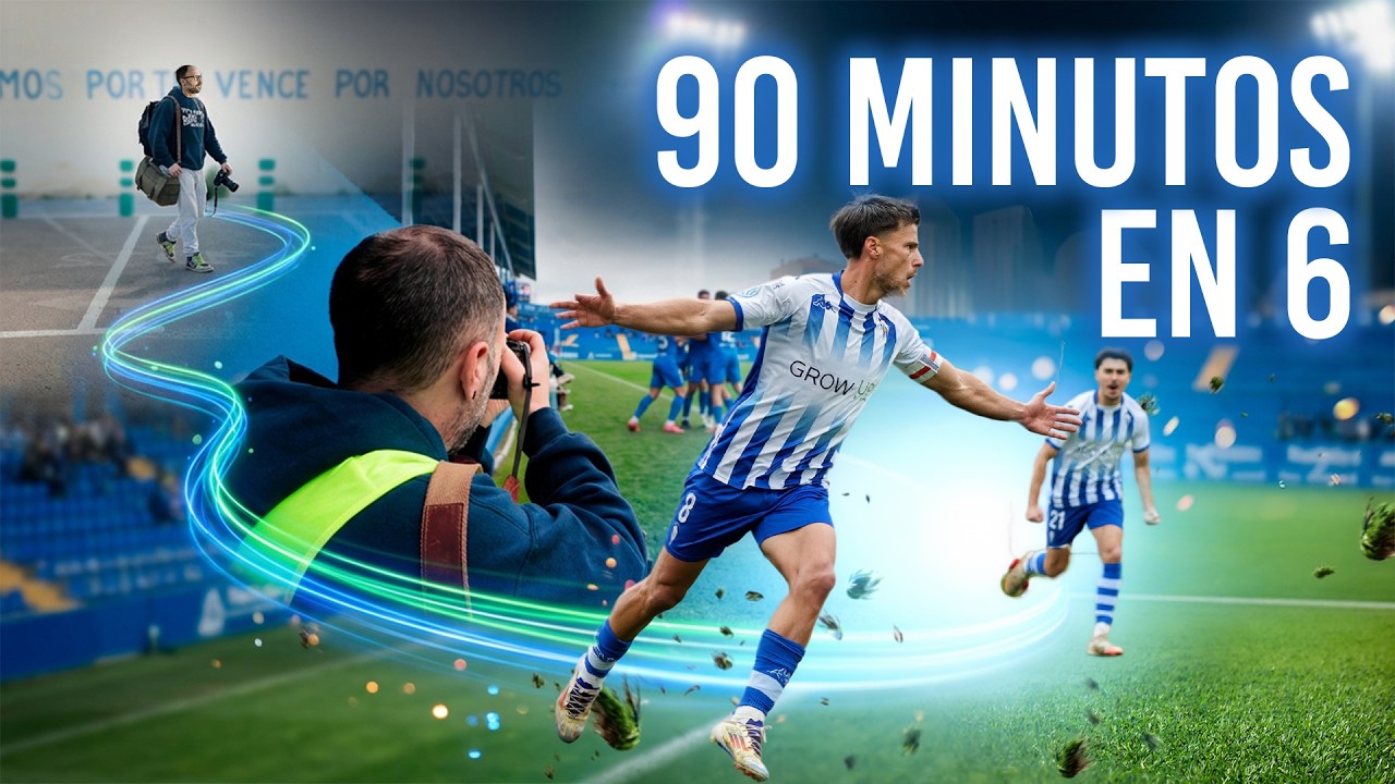 90 minutos en 6: Así vivo un partido de fútbol tras la cámara