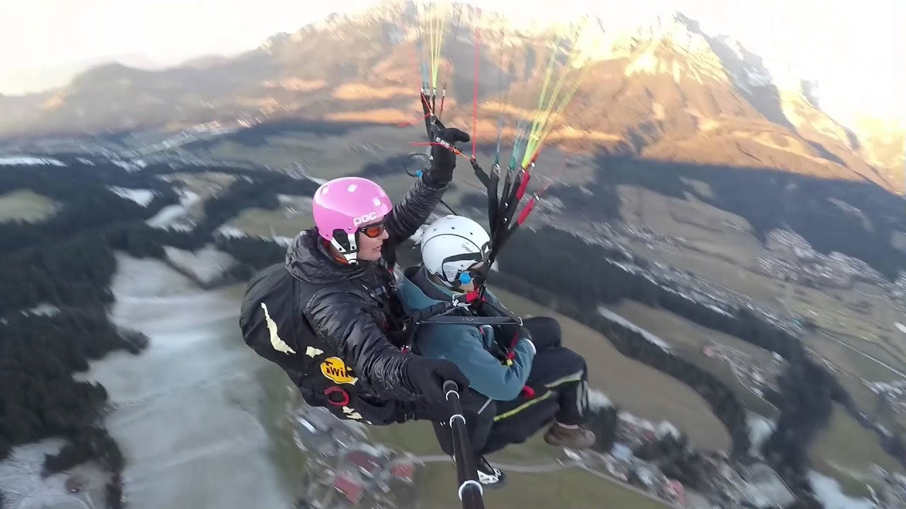 Paragliding Tandemflug vom Hartkaiser #WilderKaiserBrixental #Ellmau