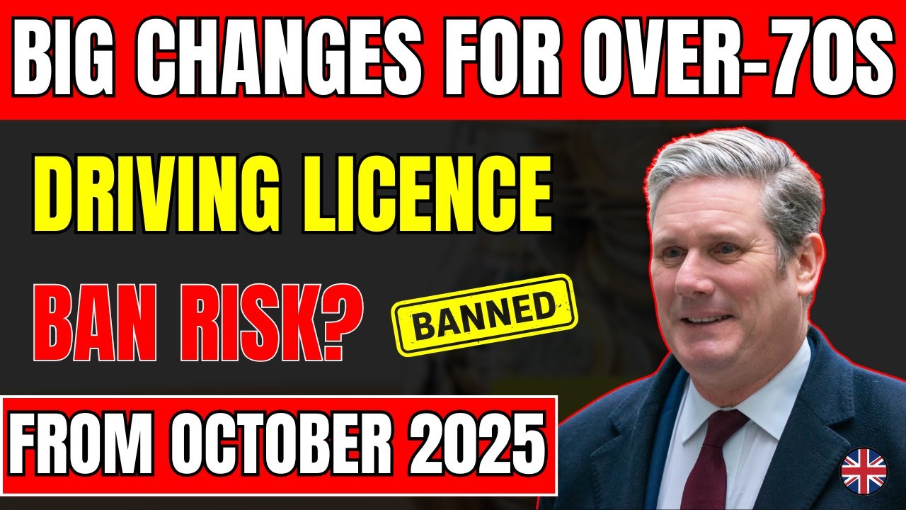 UK Driving Licence BAN Risk? Big Changes for Over-70s from October 2025