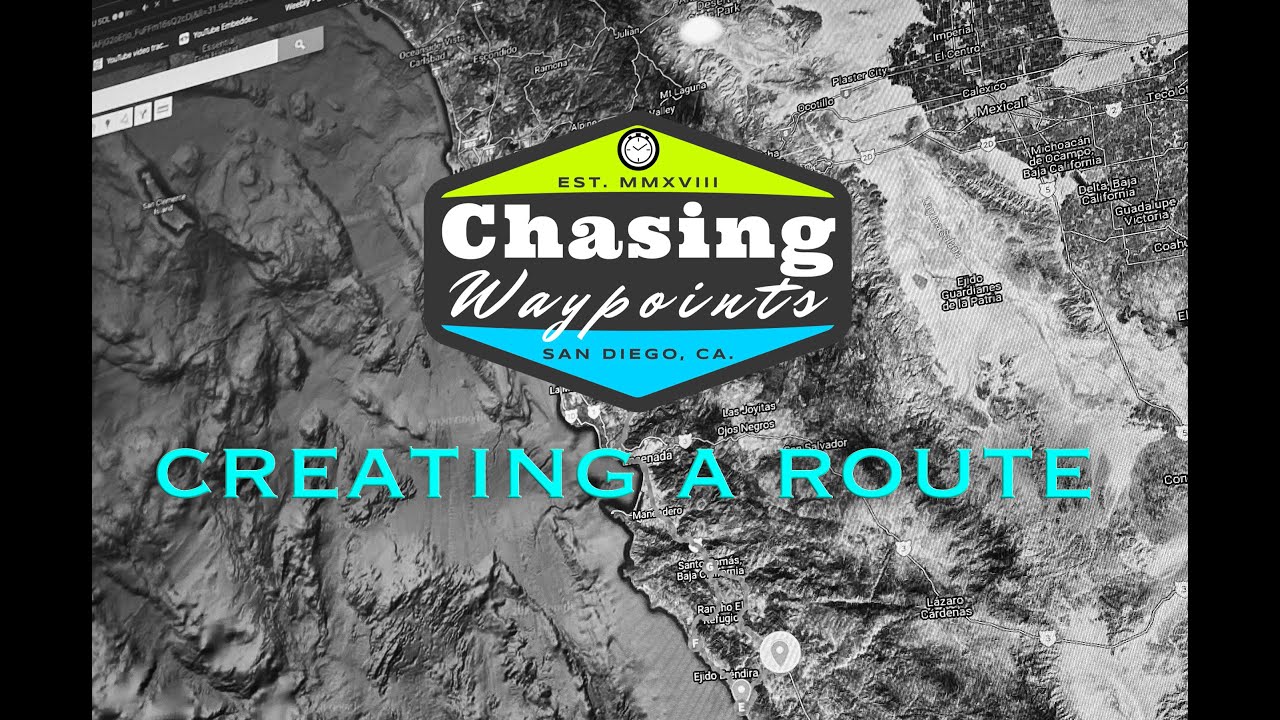 Chasing Waypoints  - Creating a Route Using Google My Maps