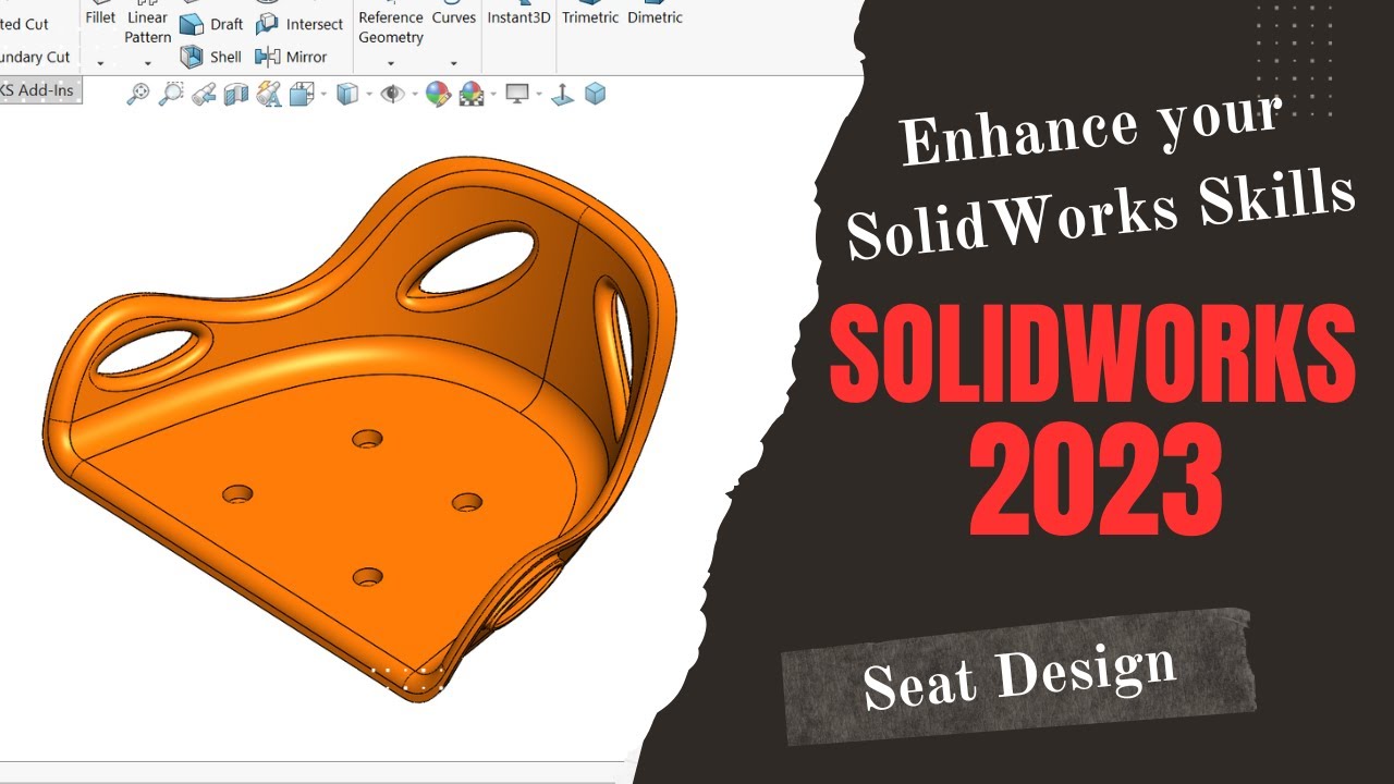 Enhance Your SolidWorks Skills| Seat Design|How to Shell