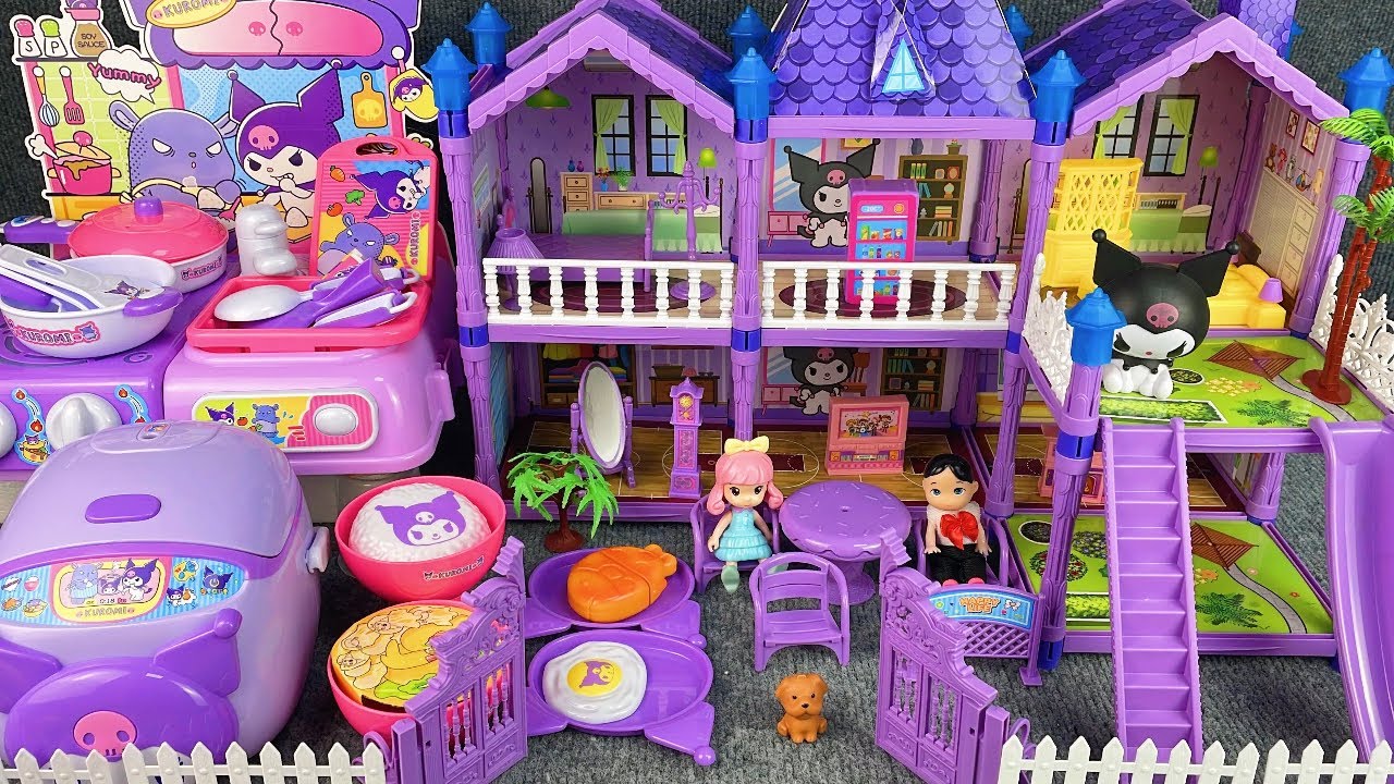 10 Minutes Satisfying with Unboxing Kuromi House & Kitchen Toys Play Set Review | ASMR 