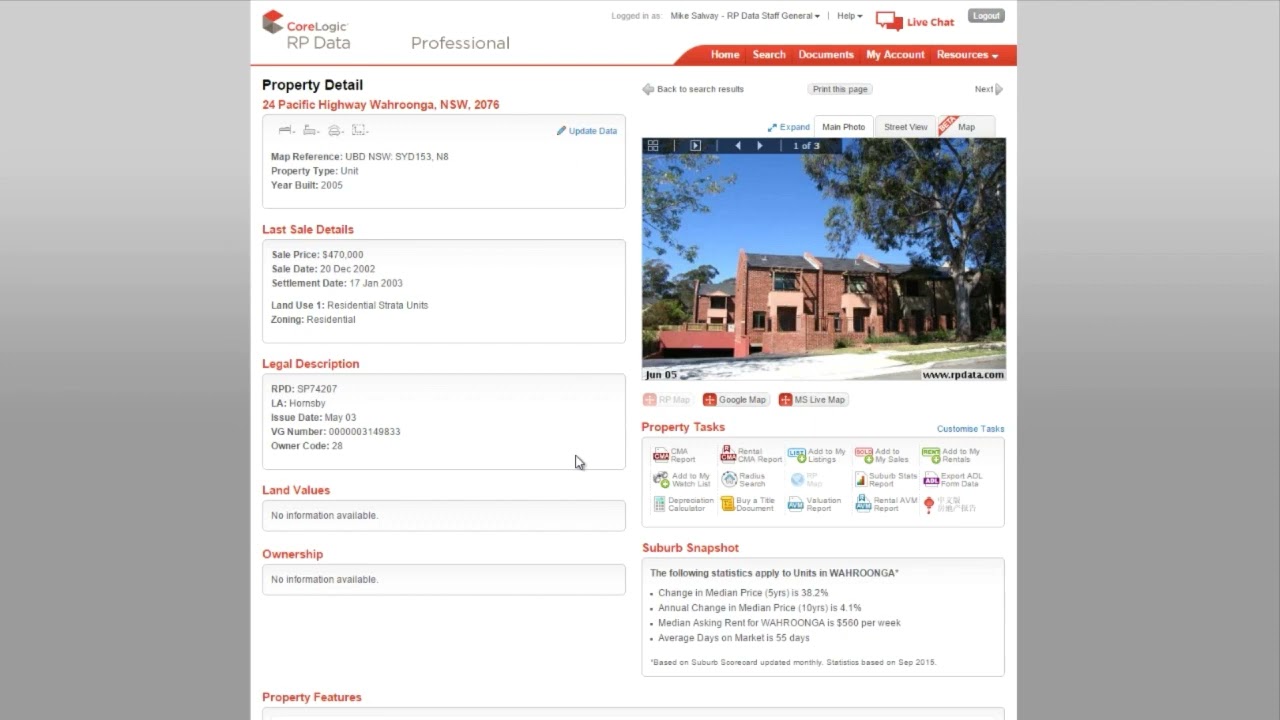 CoreLogic RP Data Professional   Getting Started