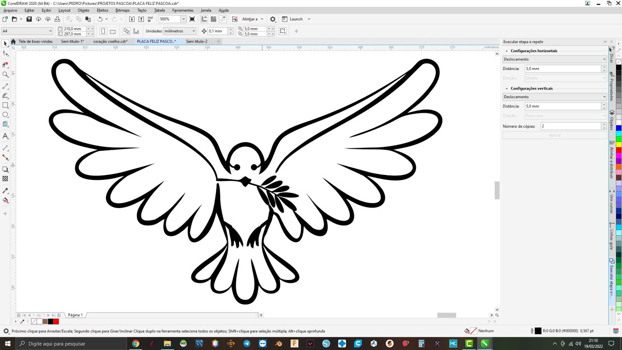 Como vetorizar imagem vazada no Corel Draw para corte a laser.