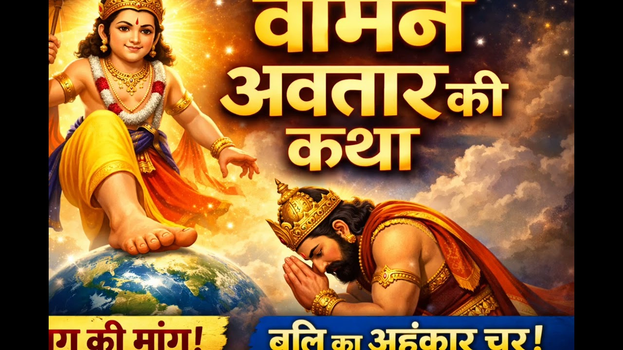 वामन अवतार की कथा | तीन पग भूमि की अद्भुत कहानी | Vaman Avatar Story in Hindi