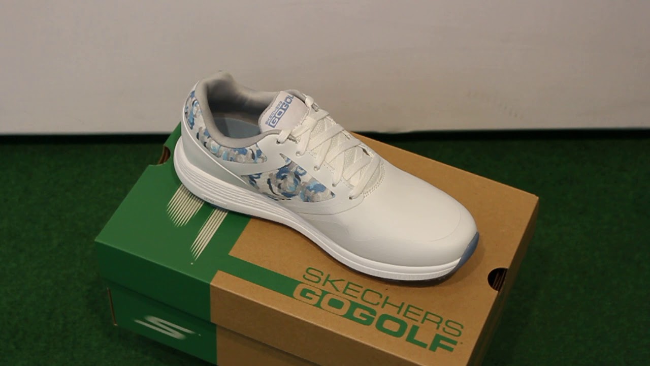 SKECHERS GOGOLF MAX DRAW DAME GOLFSKO HVID