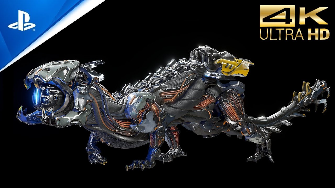 Machines of Forbidden West - 4K - Frost Canister Burrower